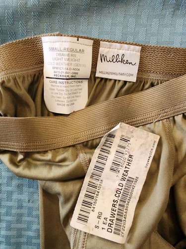 NWT, Drawers, Brown, Tan Cold Weather Silky Size: Small Reg - Picture 2 of 2