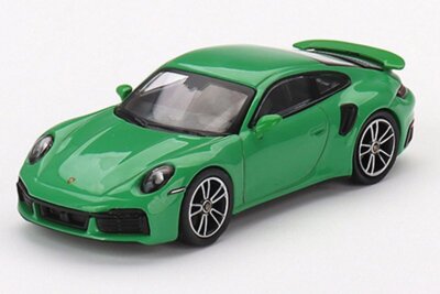 PORSCHE 911 Turbo S  - Python Green - Mini GT 1:64