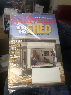 The Family Handyman Magazine July/Aug 2018  Build This Shed DIY Bird feeder Seal