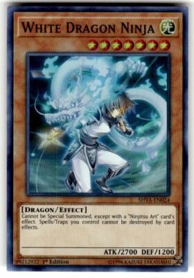 White Dragon Ninja SHVA-EN024 Shadows in Valhalla 1st Edition Super Rare NM