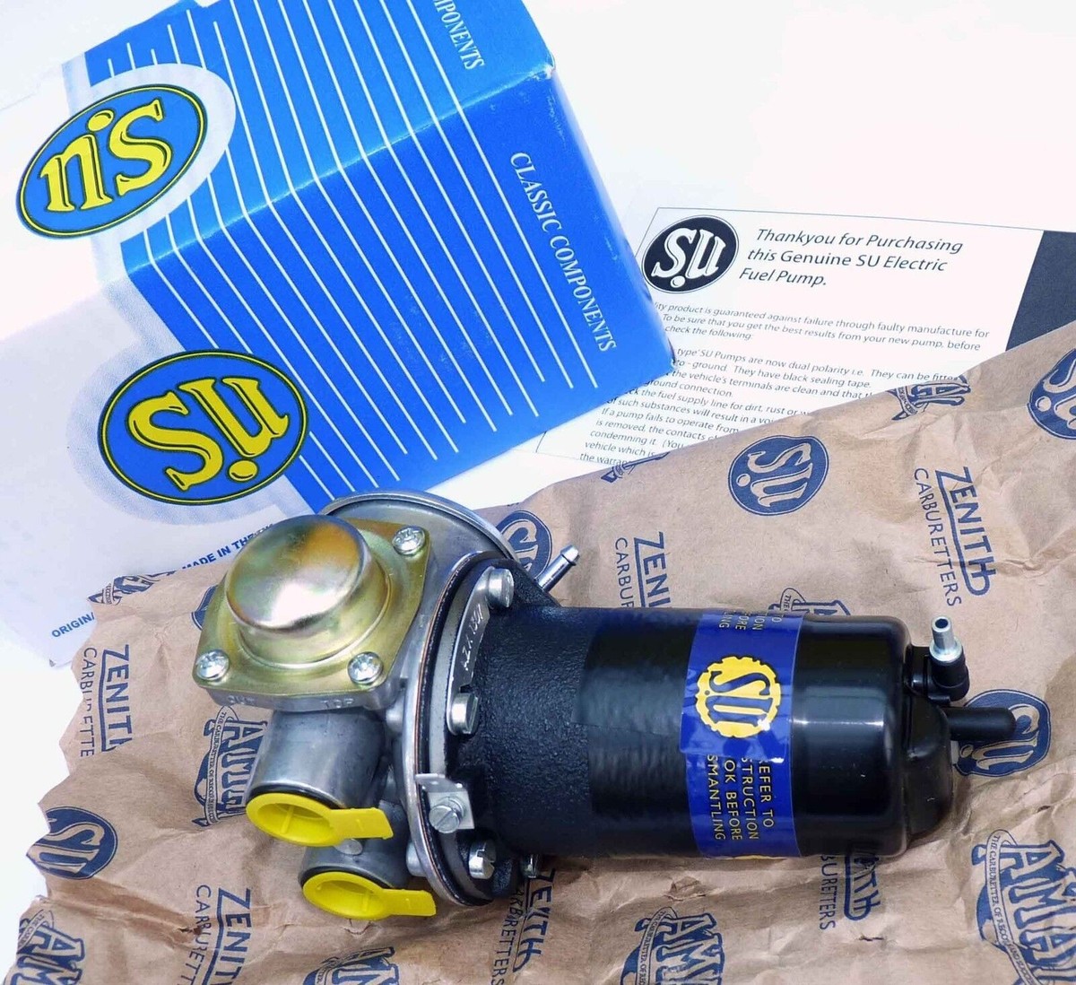 SU (Genuine Burlen) 12V Fuel Pump for AH 3000, MGB, MGBGT. SU