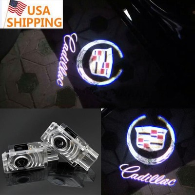 4pcs Ghost LED Door Step Courtesy Shadow Laser Light For Cadillac CTS SRX ATS