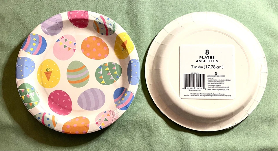 American Greetings  **EASTER LOT** Paper Plates / Napkins / Bunny / NEW & SEALED - Image 3 of 3