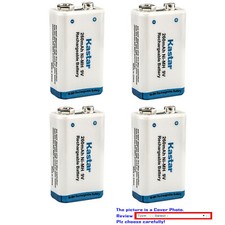 Kastar 9 Volt 9V 6F22 Replacement Battery for Duracell Alkaline Ni-MH Ni-CD