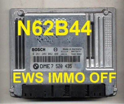 BMW N62B44 ecu with EWS DELETE immo off 0261209002 E65 745i