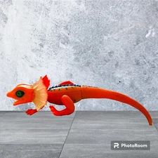Robo Alive Frill Neck Lizard Robotic Pet Figure Orange Zuru Toy