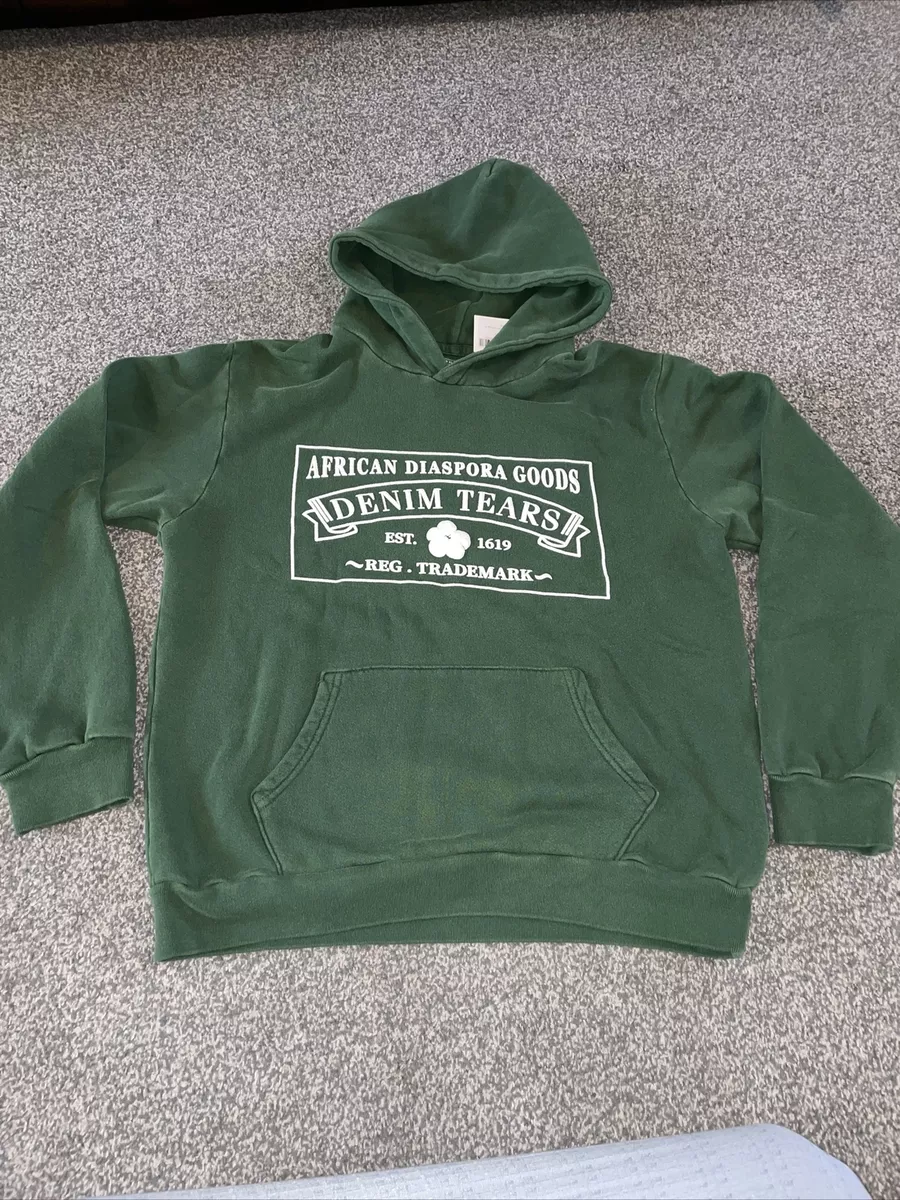 Denim Tears Men's ADG Vintage Hoodie - Vintage Green | Size Large