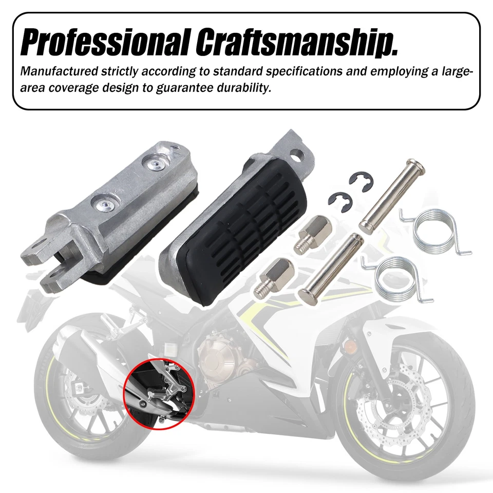 Adaptadores de reposapiés delanteros para HONDA CBR250R 500R CB500F/X GROM MSX 125 Foto 4 de 4