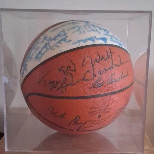 Bill Walton Autographed Original NCAA Basketball in Display Case