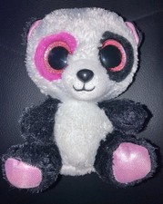 TY BEANIE BABY BOO MANDY THE PINK BLACK & WHITE PANDA MINI 6” PLUSH PLUSHIE!