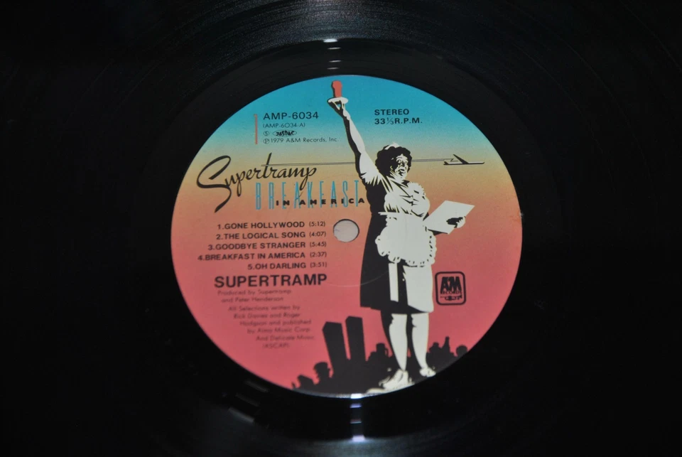 SUPERTRAMP BREAKFAST IN AMERICA - A&M AMP-6034 1979  LP JAPAN OBI NM 1A EDIZIONE - Image 3 of 3
