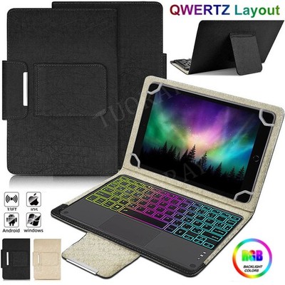 Touchpad Beleuchtet Tastatur Hülle Maus Für Samsung Galaxy Tab A9+ A8 A7 S9FE S8