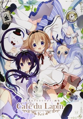 Is the Order a Rabbit ? Art Book ''Cafe du Lapin'' Koi Gochiusa Japan Used