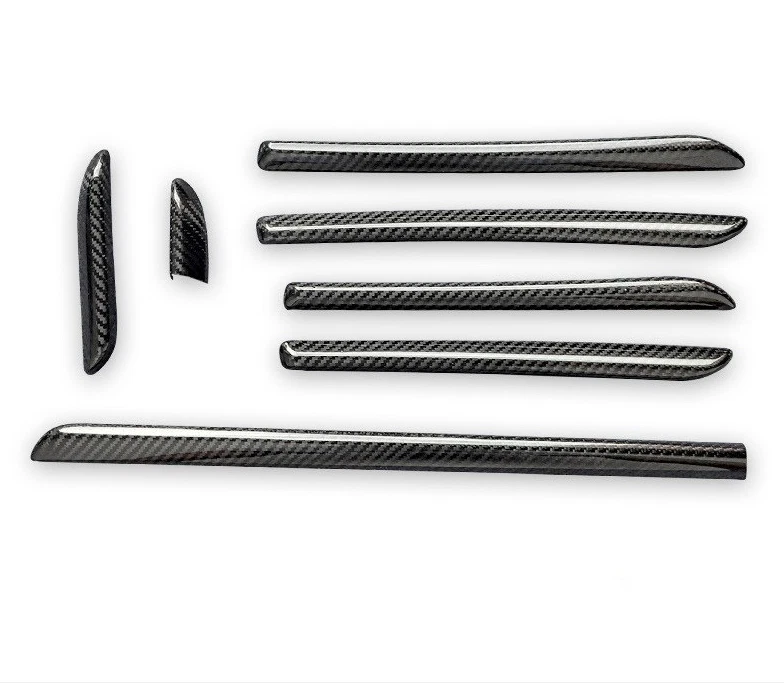 Carbon Fiber Interior Door Console Panel Trim Strip For Audi A3 S3 RS3 14-18 - Image 4 of 4