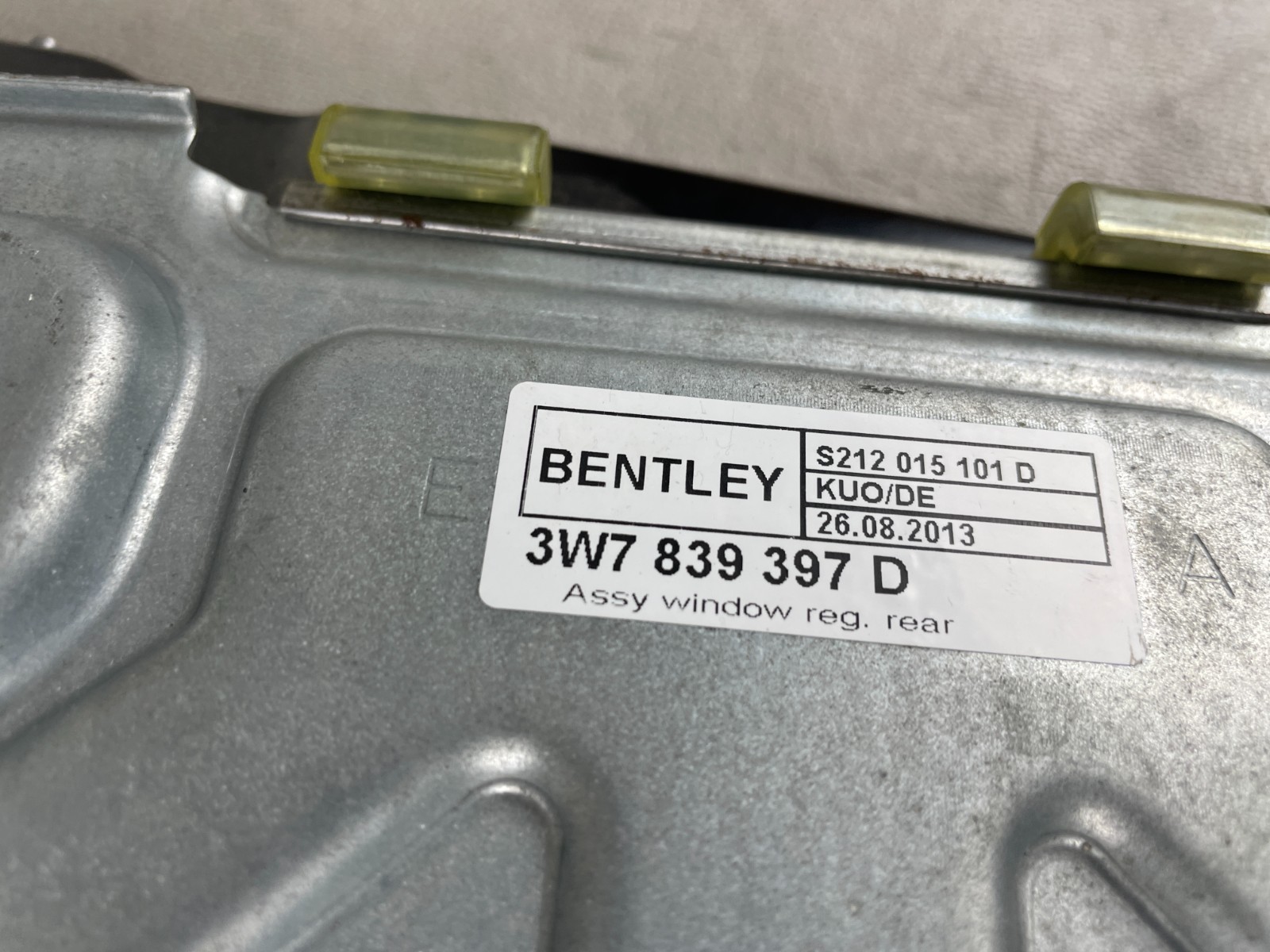 NEW! 07-11 Bentley Continental GTC Speed Rear Left Quarter Window Regulator OEM