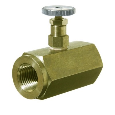 New Deltrol 10000-89 N30BK Pneu-Trol 1/2 NPT Brass Hydraulic Needle Valve Knob