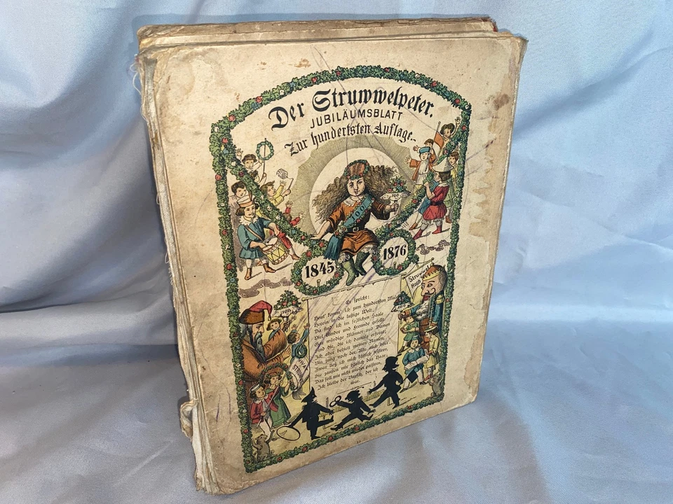 1876 Heinrich Hoffmann: Der Struwwelpeter Märchen Kinderbuch alte Ausgabe - Bild 2 von 4