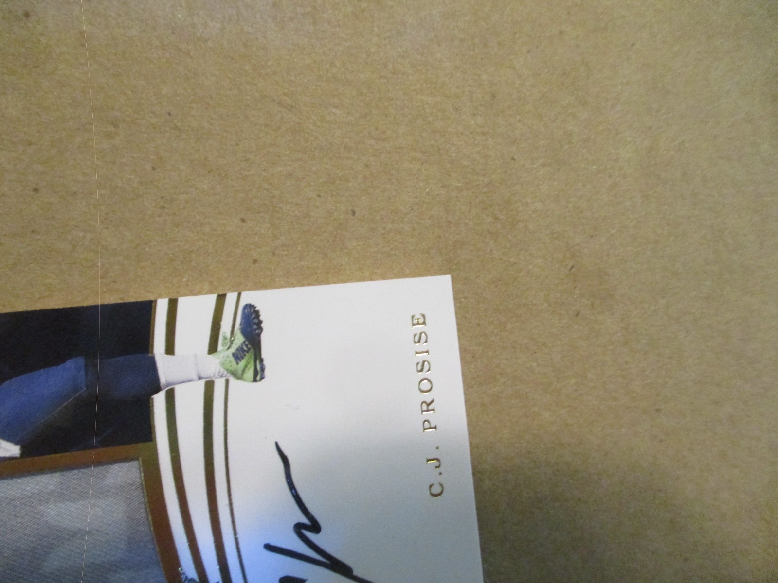 2016 PANINI IMMACULATE C.J. PROSISE #CP RC ROOKIE JUMBO PATCH ON CARD AUTO 17/49 view 10