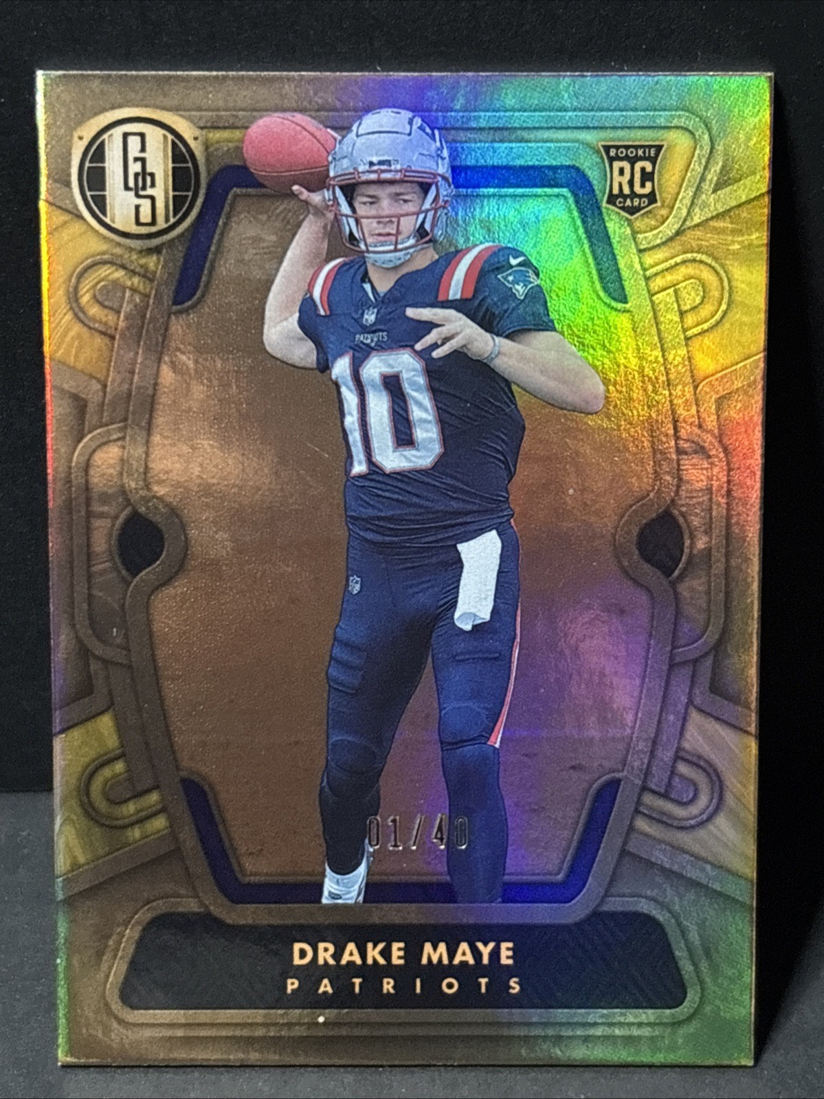 2024 Panini Gold Standard - Rookies Drake Maye #103 Citrine 1/40 (RC) (1/1)