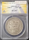 1882-O/S Morgan Dollar, ANACS VF25