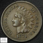 1874 Indian Head Copper Cent 1C