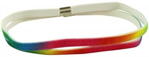 rainbow elastics  Set of Two Large Hair Elastics, molly and rose