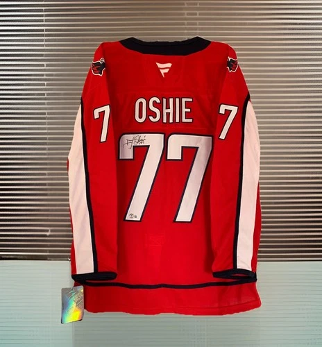 T.J. Oshie Signed Autographed Washington Capitals Hockey Jersey – Beckett COA