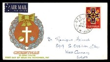 Mayfairstamps Australia FDC 1967 Cross Christmas 25c First Day Cover aaw_08399