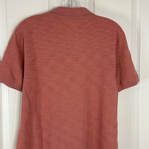 Vince Herren Poloshirt Medium M Mauve Rosa Baumwolle Freizeit Kurzarm - Bild 9 von 13