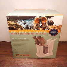 New PEET Executive 2 Pair Shoe Boot Dryer Timer Heat/No Heat Settings - Open Box