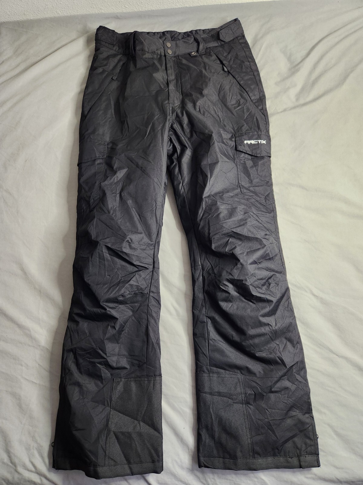Mens Size Medium Tall Black Insulated Adjustable Winter New