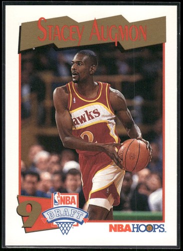 #554 Stacey Augmon 1991-92 Hoops Rookie - Foto 1 di 2