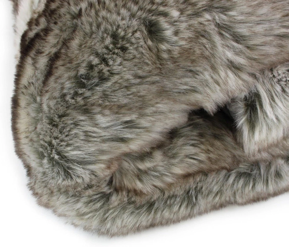 - Coperta, Effetto Pelliccia, Design Orso Kodiak, Microfibra, 150 X 200 Cm - Gri - Immagine 4 di 4