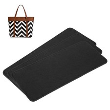 3pcs Felt Bag Base Shaper Handbag 12.01x5.12" 3mm Thick, Black