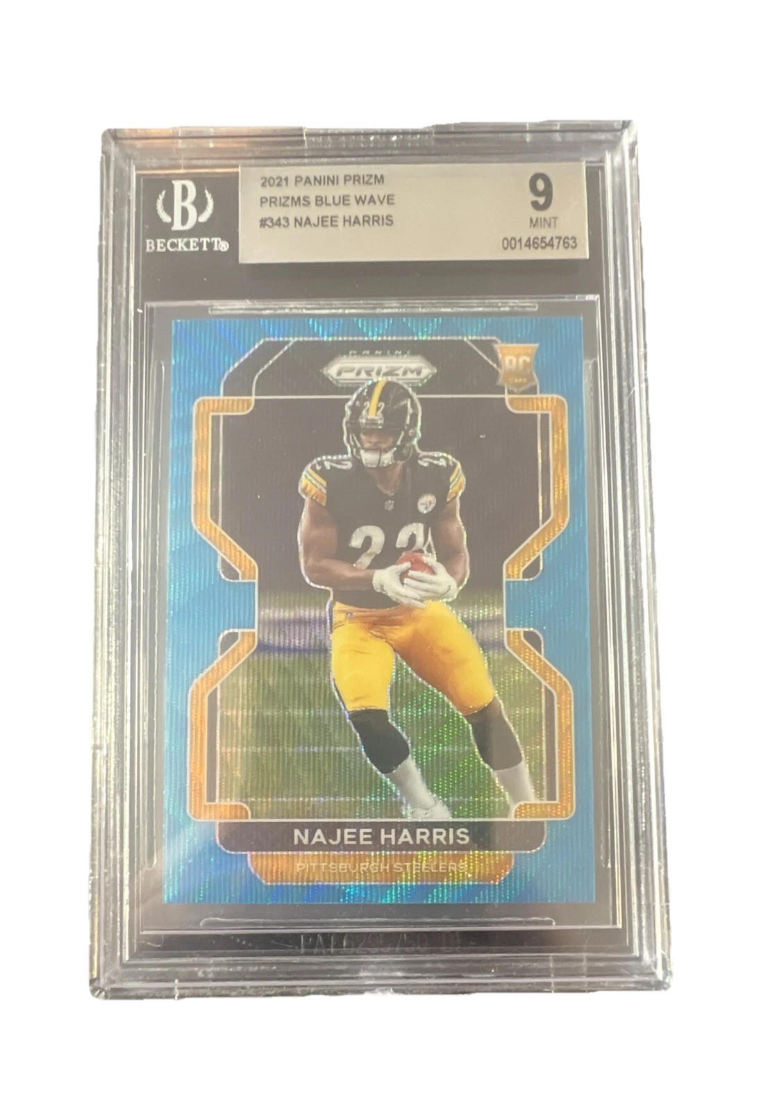 2021 Panini Prizm - Rookie Najee Harris #343 Blue Wave Prizm /199 (RC)