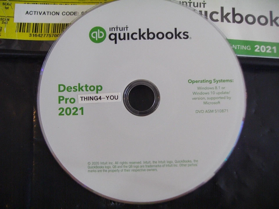 INTUIT QUICKBOOKS DESKTOP PRO 2021 FOR WINDOWS PC FULL RETAIL=PERMANENT VERSION= - Image 3 of 4