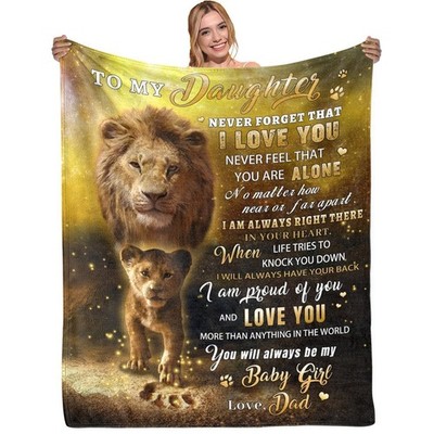 Daughter Gift to My Daughter from Dad Blanket Daughter Gift from Dad Dad to D...