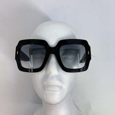 Gucci Square Sunglasses GG1111S 001 Black Frame Gray Gradient Lens Italy
