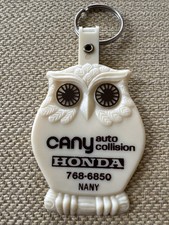 Vintage Keychain Cany Auto Collision Honda Automobile