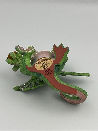 Franklin Mint Stimmungsdrache Figur Lucky Limited Edition mit Swarovski Kristall - Bild 6 von 7
