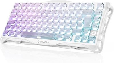 Gravastar Mercury K1 Lite 75% Gaming Tastatur, QWERTZ Gaming Tastatur Kabellos,2