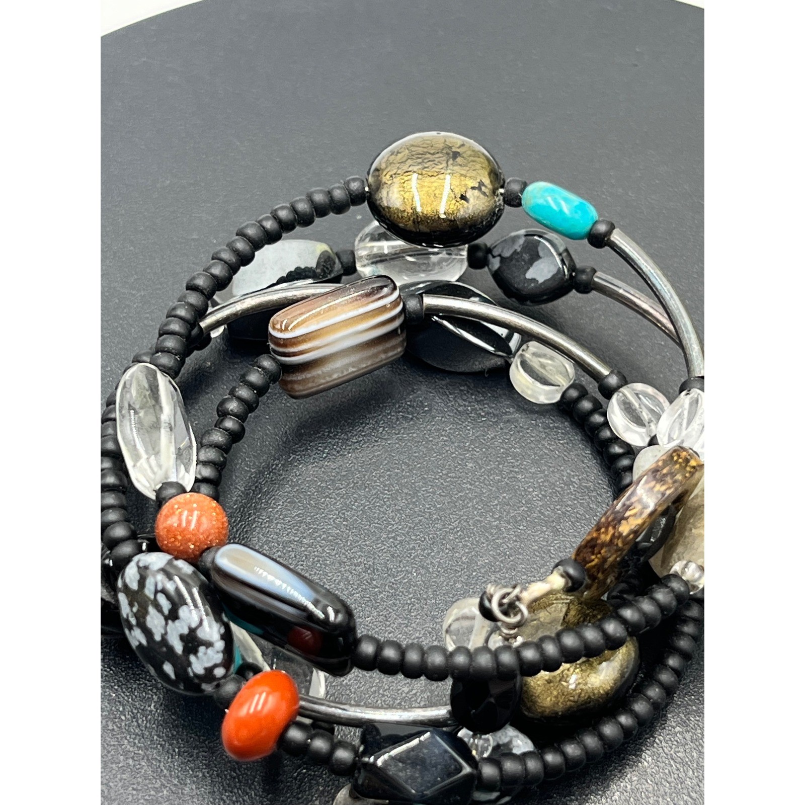 Silpada Sterling Silver TurquoiseLabradorite Sand… - image 3