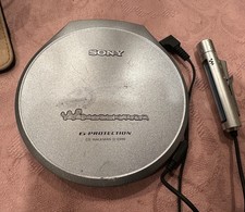 Sony D-E999 Walkman Portable CD Player Tested Working w/ power cord and control