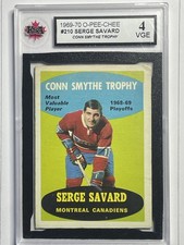 1969-70 O-Pee-Chee #210 Serge Savard (Conn Smythe Trophy) KSA 4