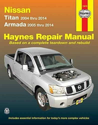 Manual de servicio de reparación de taller Nissan Titan y Armada Titan libro Haynes Foto 2 de 3