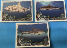 2021 Allen & Ginter Deep Sea Shiver SHARKS 12 cards Lot + 1 Humpback Whale Card