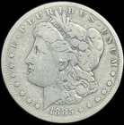 1885-CC $1 Morgan Dollar - Raw Fine - See Pictures