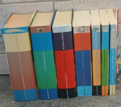 Bloomsbury Harry Potter 1-7 JK Rowling 1. Auflage Hardcover/Taschenbuch Set sehr guter Zustand