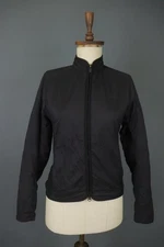 RAPHA Black Regular Fit Long Sleeve Mock Neck Full Zip Track Jacket Size S