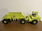 TONKA RARE VINTAGE 1970s GREEN MIGHTY BOTTOM DUMP STEEL TRUCK ORIGINAL CONDITION